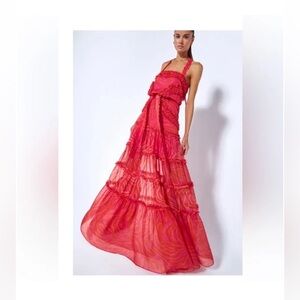 Alexis ruffle party dress